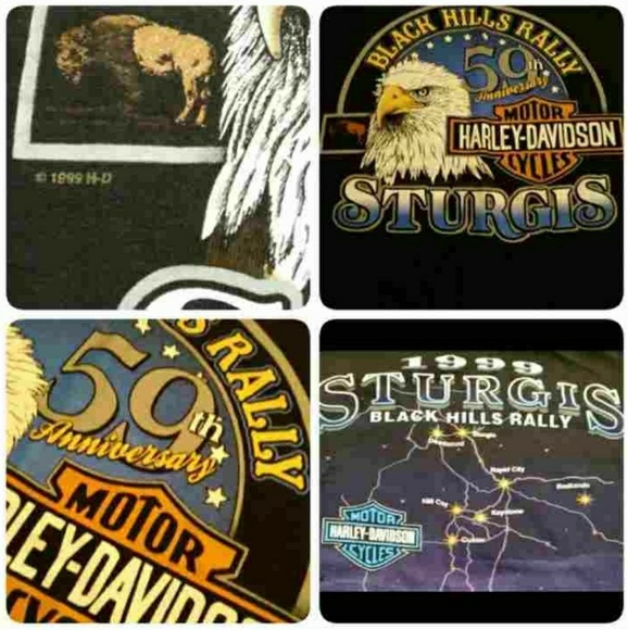 Vintage Sturgis Mens XLarge Harley Davidson Shirt - Picture 3 of 8